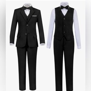 Elegant Black Kids Tuxedo Set